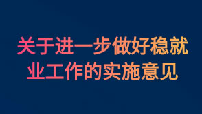 河南省人民政府 关于进一步做好稳就业工作的实施意见
